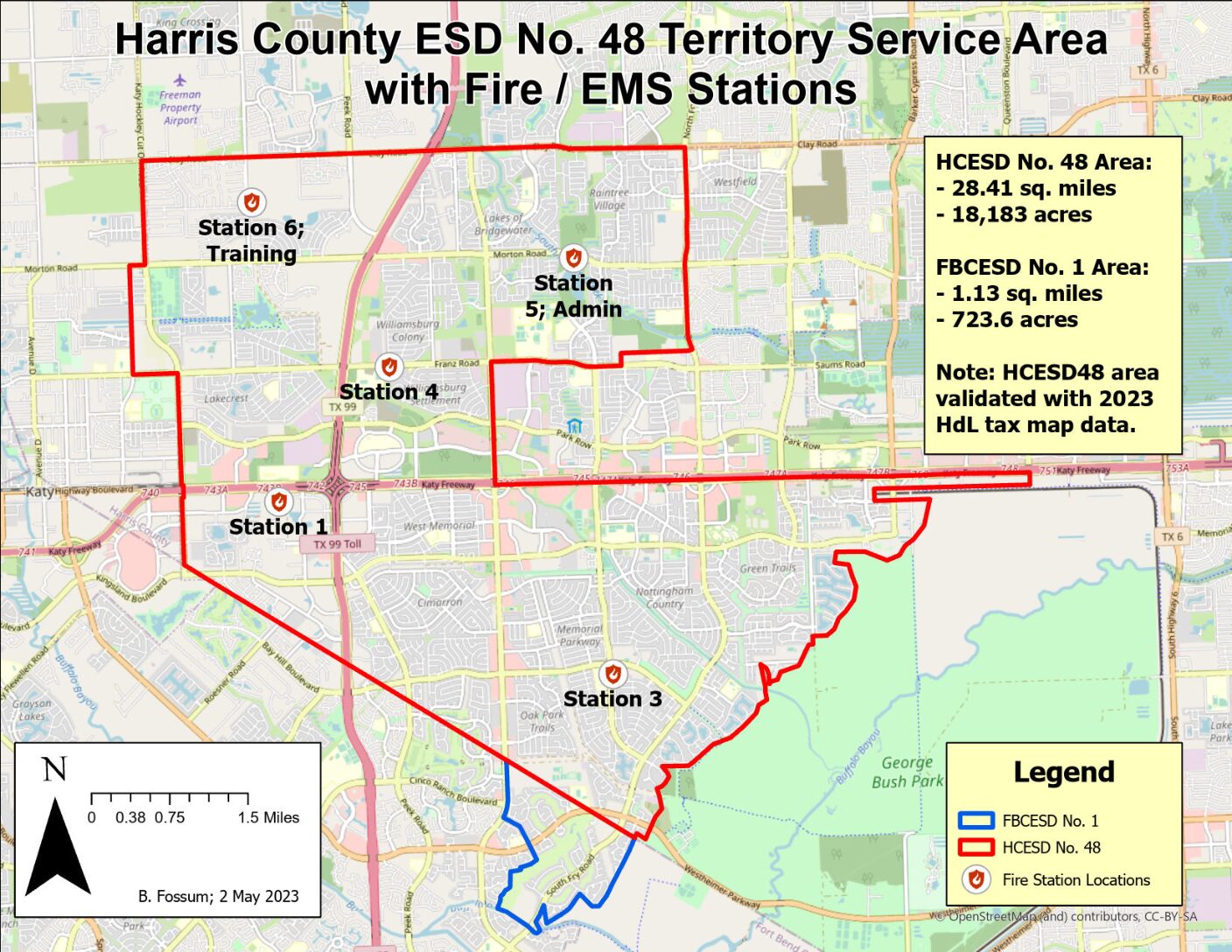 HCESD48 District Service Area Map BJF v4 02MAY2023